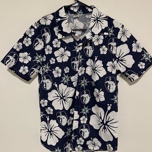 Lou Piniella Lou-au Floral Hawaiian Shirt